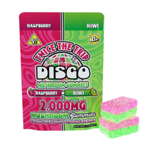 Disco Mushrooms Twice The Trip Double Stack Gummies - 2,000mg