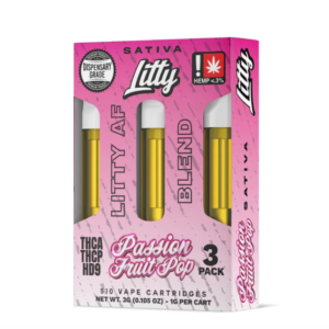 Litty AF Blend Passion Fruit Pop Cartridge - 3 Pack