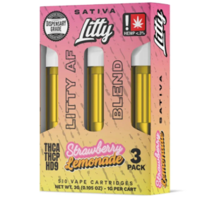 Litty AF Blend Strawberry Lemonade Cartridge - 3 Pack