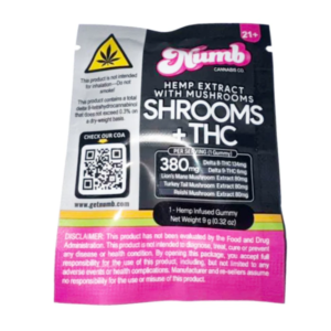 Numb Magic Mushroom + THC-A Gummy - 380mg